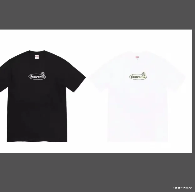 Tee Warning sleeved Warning Logo Black and S White Banner M L XL Short T-shirt 22FW 0813